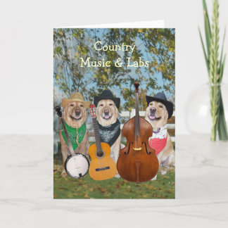 Tarjeta Cumpleaños de la música country y el Personalizabl