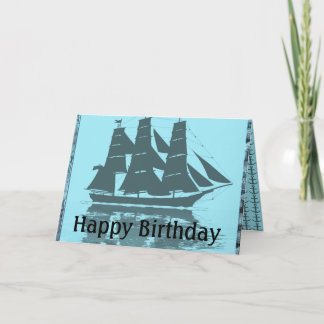 Tarjeta Cumpleaños de la nave de Viking