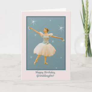 Tarjeta Cumpleaños de la nieta, bailarina de ballet