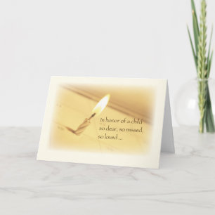 Tarjeta Cumpleaños De La Pérdida De Niños, En Recuerdo