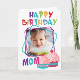 Tarjeta Cumpleaños de la personalizado Photo Mom