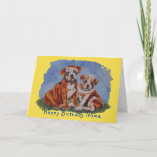 Tarjeta Cumpleaños de la pintura con pipa