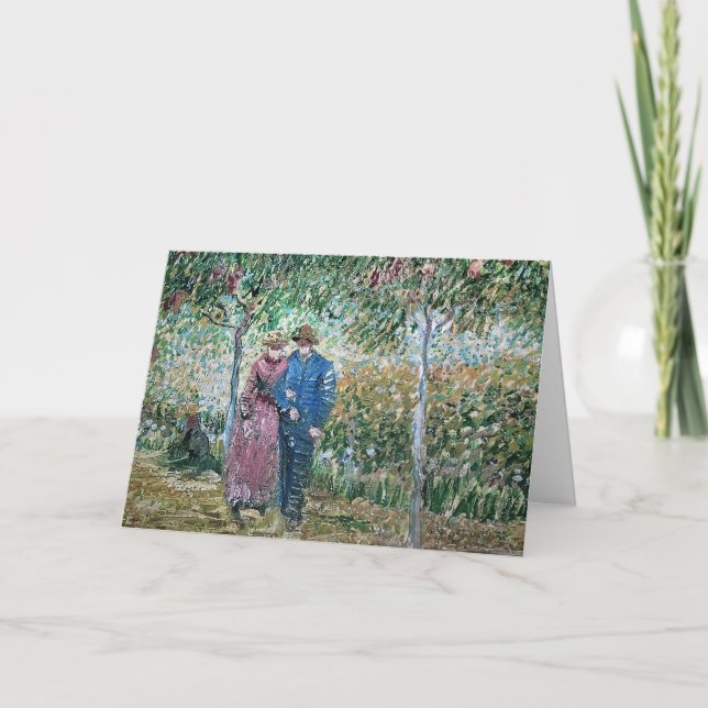 Tarjeta Cumpleaños de la pintura Van Gogh (Anverso)