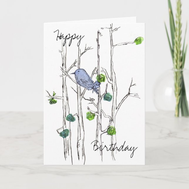 Tarjeta Cumpleaños de la pluma y de la tinta de los (Anverso)