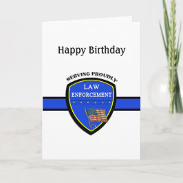 Tarjeta Cumpleaños de la Policía de Aplicación de la Ley