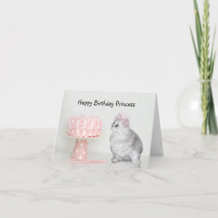 Tarjeta Cumpleaños de la Princesa Gatita