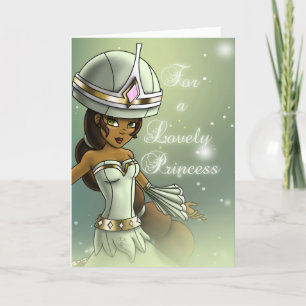 Tarjeta Cumpleaños de la princesa negra