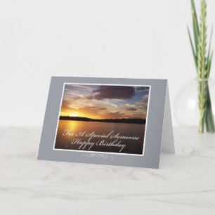 Tarjeta Cumpleaños de la puesta del sol de la Florida