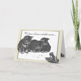 Tarjeta Cumpleaños de la Rana Gatita