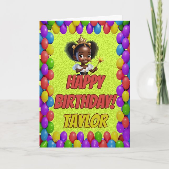 Tarjeta Cumpleaños de la Real Bonito Fairytale (Anverso)