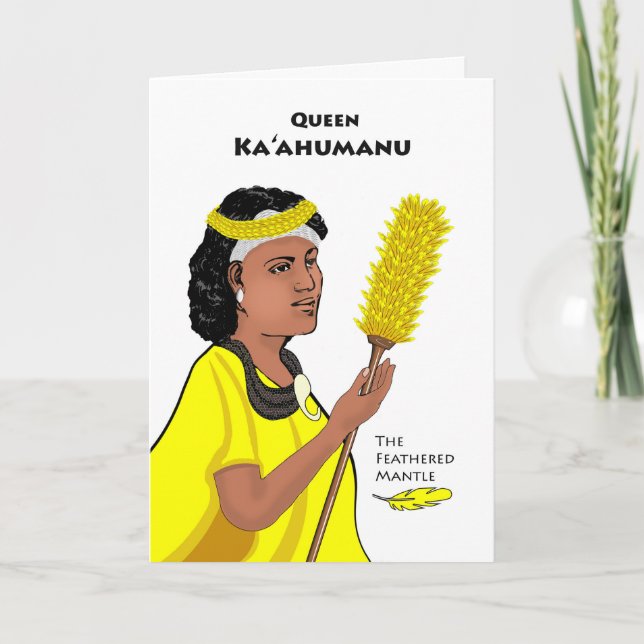 Tarjeta Cumpleaños de la Reina Ka'ahumanu, 17 de marzo, pl (Anverso)