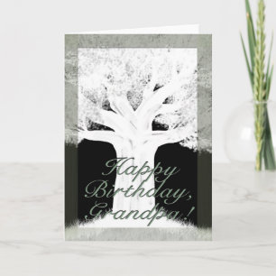 Tarjeta Cumpleaños de la silueta de árbol