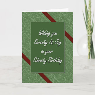Tarjeta Cumpleaños de la Sobriedad