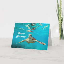 Tarjeta Cumpleaños de la Tortuga del Mar
