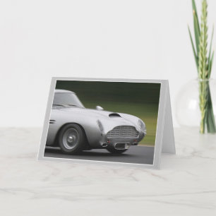Tarjeta Cumpleaños de la Velocidad de Plata