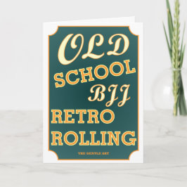 Tarjeta Cumpleaños de la vieja escuela BJJ Retro Rolling