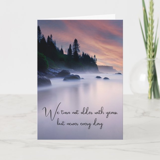 Tarjeta Cumpleaños de Lake Mist (Anverso)