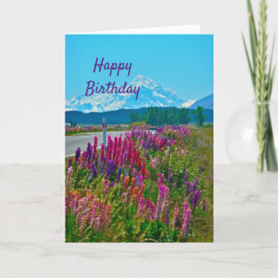 Tarjeta Cumpleaños de las Flores de Camino