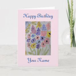 Tarjeta Cumpleaños de las Flores Silvestres de Verano