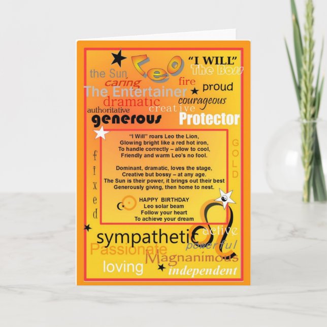 TARJETA CUMPLEAÑOS DE LEO (Anverso)