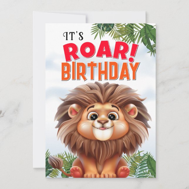 Tarjeta Cumpleaños de León  (Anverso)