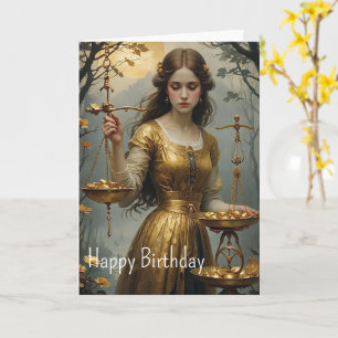 Tarjeta Cumpleaños de Libra
