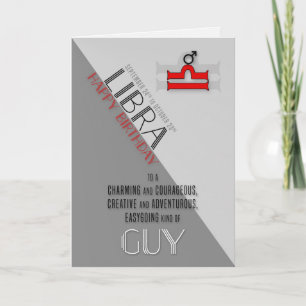 Tarjeta Cumpleaños de Libra para Él del 24 de setiembre al