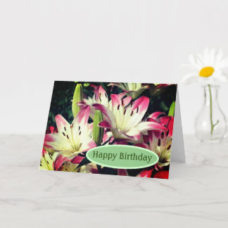 Tarjeta Cumpleaños de Lily Flowers