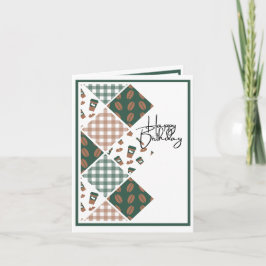 Tarjeta Cumpleaños de los amantes del café con manteca