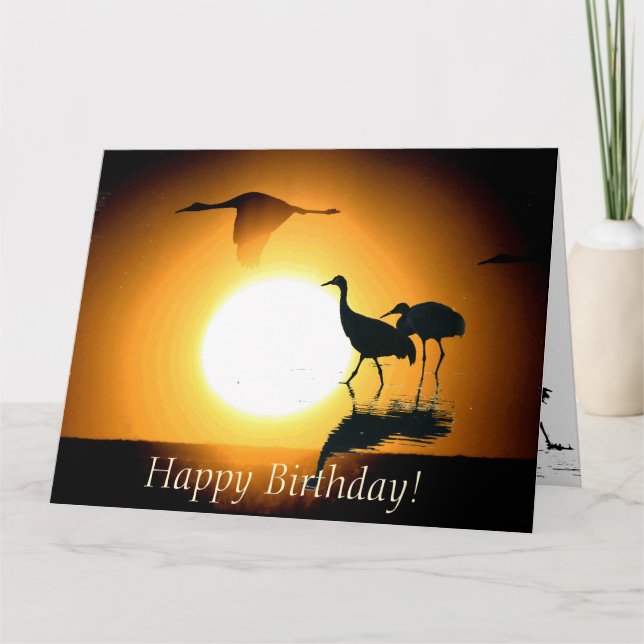 Tarjeta Cumpleaños de los animales de la fauna de los (Anverso)