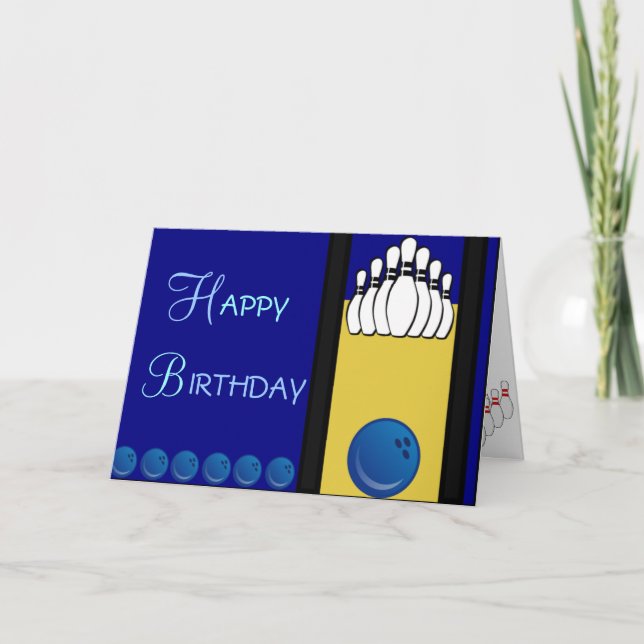 Tarjeta Cumpleaños de los bolos (Anverso)