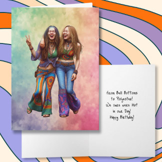 Tarjeta Cumpleaños de los Boomers Graciosos | Hippies