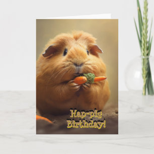 Tarjeta ¡Cumpleaños de los cerdos de Hap!