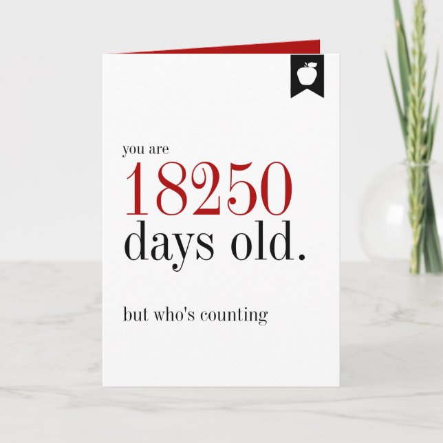 Tarjeta Cumpleaños de los Días de Aniversario (Anverso)