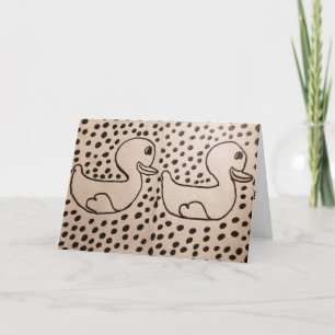 Tarjeta Cumpleaños de los dibujos de Sharpie en el laborat