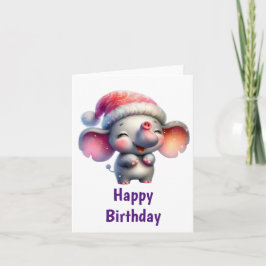 Tarjeta Cumpleaños de los Elefantes Locos