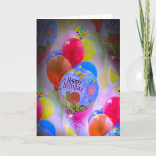 Tarjeta Cumpleaños de los globos