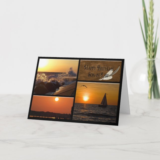 Tarjeta Cumpleaños de los hijos de atardecer (Anverso)