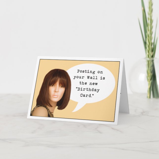 Tarjeta Cumpleaños de los medios sociales (Anverso)