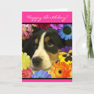 Tarjeta Cumpleaños de los ojos de cachorro
