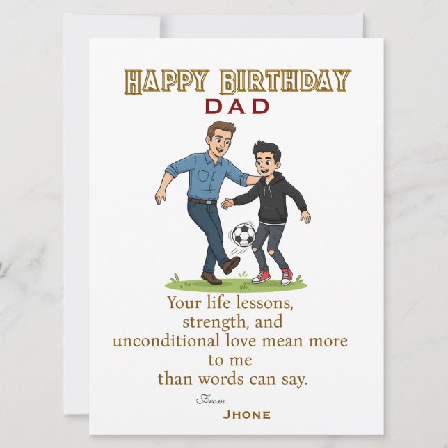 Tarjeta Cumpleaños de los papás (Anverso)