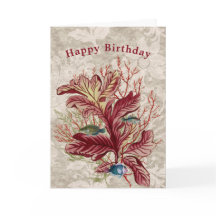 Cumpleaños de los peces de algas marinas de coral