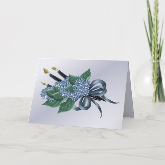 Tarjeta Cumpleaños de los pintores (Anverso)