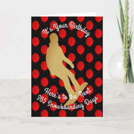 Tarjeta Cumpleaños De Los Próximos 365 Días De Snowboard