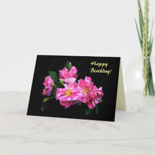 Tarjeta Cumpleaños de los Rosas a rayas