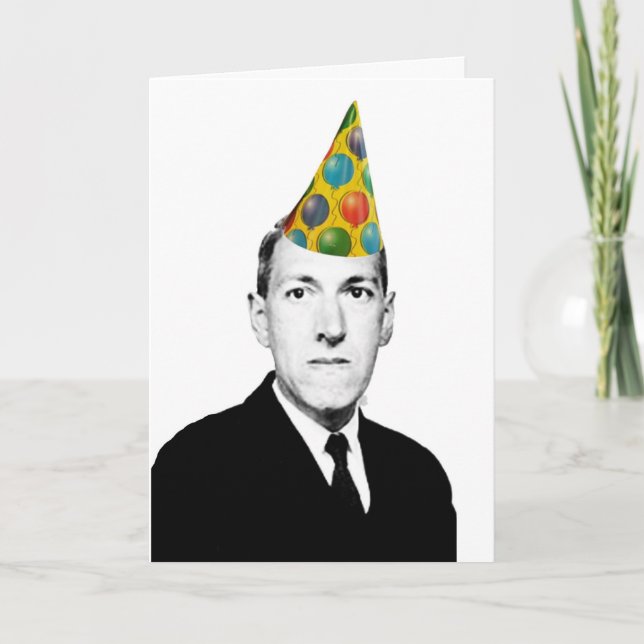 Tarjeta Cumpleaños de Lovecraft (Anverso)