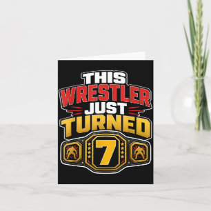 Tarjeta Cumpleaños de lucha libre número 7 Este luchador c