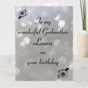 Tarjeta Cumpleaños de Madrina Personalizada
