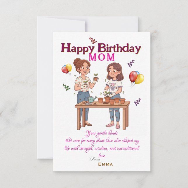 Tarjeta Cumpleaños de Mamá (Anverso)