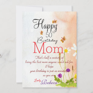 Tarjeta Cumpleaños de Mamá